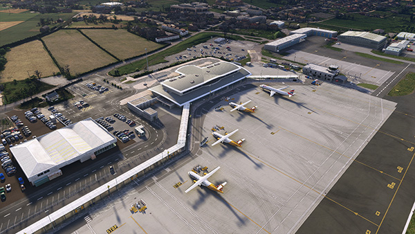 Aeriel View of Guernsey Airport