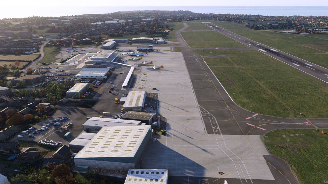 Guernsey Airport Walkway view