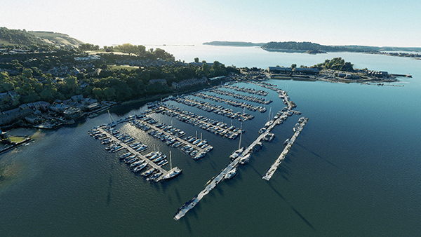 A view of Plymouth Yachthaven marina