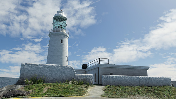 A view of Round Island Lighthouse